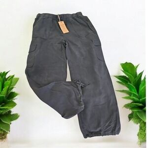 Thread & Supply‎ Casual Cargo Joggers Drawstring Pants Charcoal Gray L Nwt